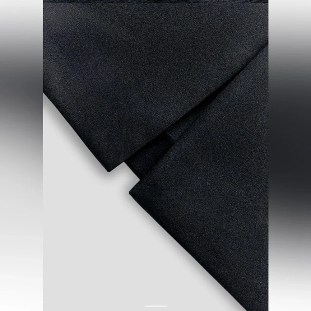 Zara Black Satin Effect high waist Midi Skirt Back Slit Limited Edition XS NWT